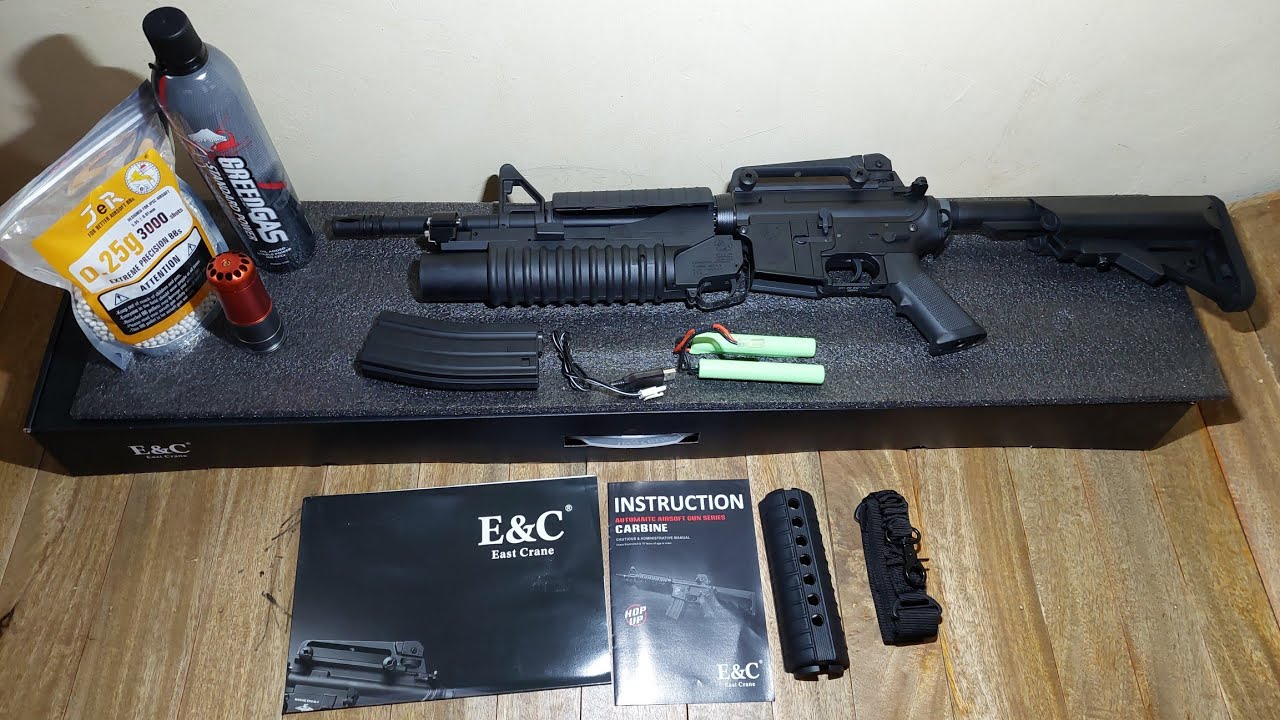 E&C 701 | Rifle with a m203 grenade launcher | AEG Airsoft Rifle