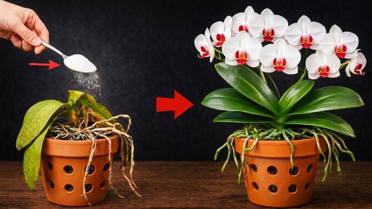This orchid was STUCK for 6 months! 1 Simple Trick and it exploded with roots.