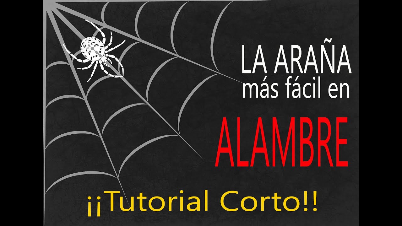 Cómo hacer ARAÑA con alambre!! - Tutorial corto