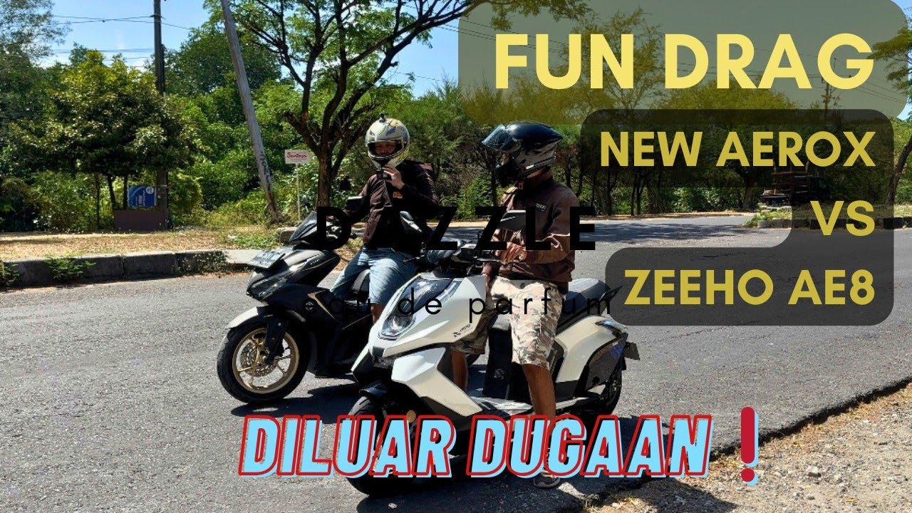 HASILNYA DILUAR DUGAAN❗NEW AEROX VS MOTOR LISTRIK ZEEHO AE8