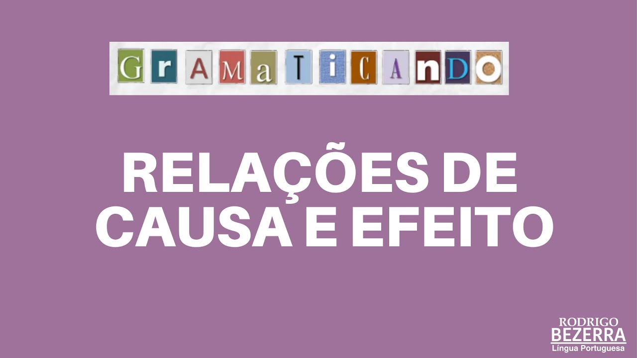 Relações de causa e efeito