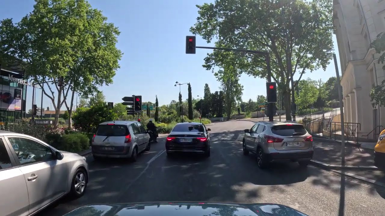 Bougival to La Courneuve, A86 France   Scenery drive 4K