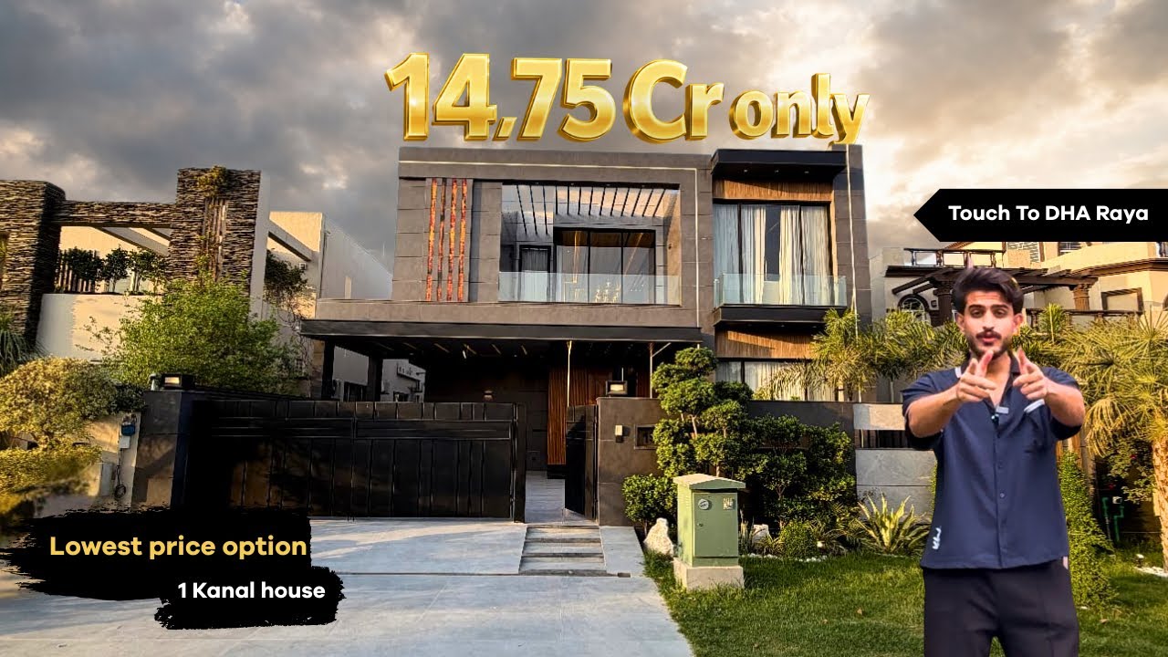 1 KANAL HOUSE 🏠WITH MOST APPEALING ELEVATION AND PRICE😱💥 IN DHA PHASE 6, NEAR DHA RAYA, LAHORE