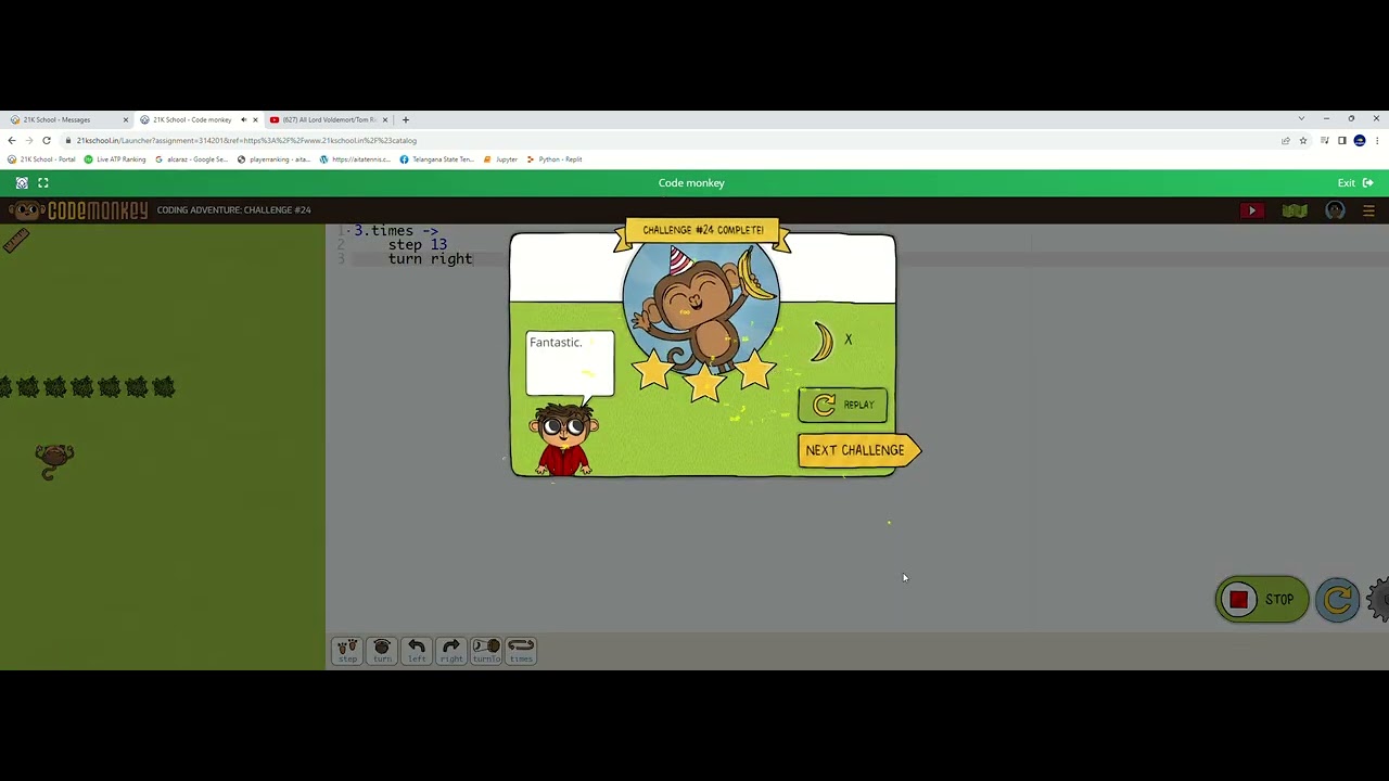 Code Monkey Coding Adventure Loop Land Levels 21-30