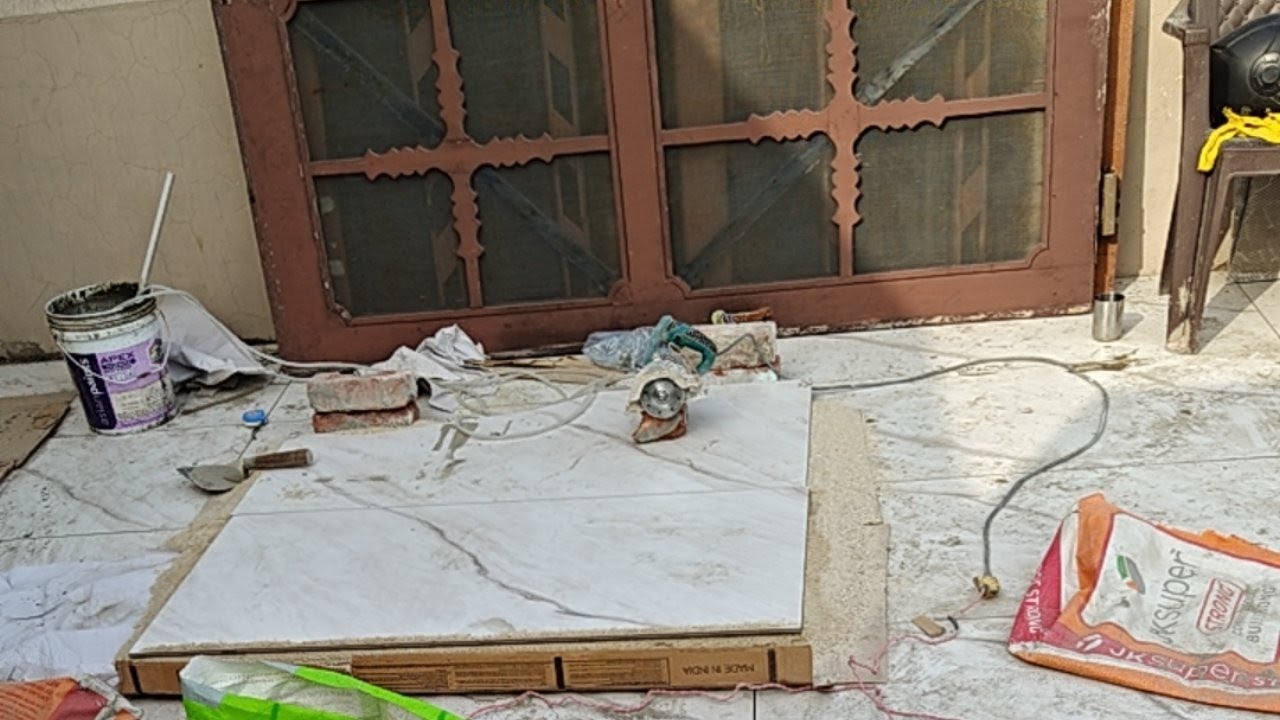Sk Tiles is live@live tile lagane ka tarika