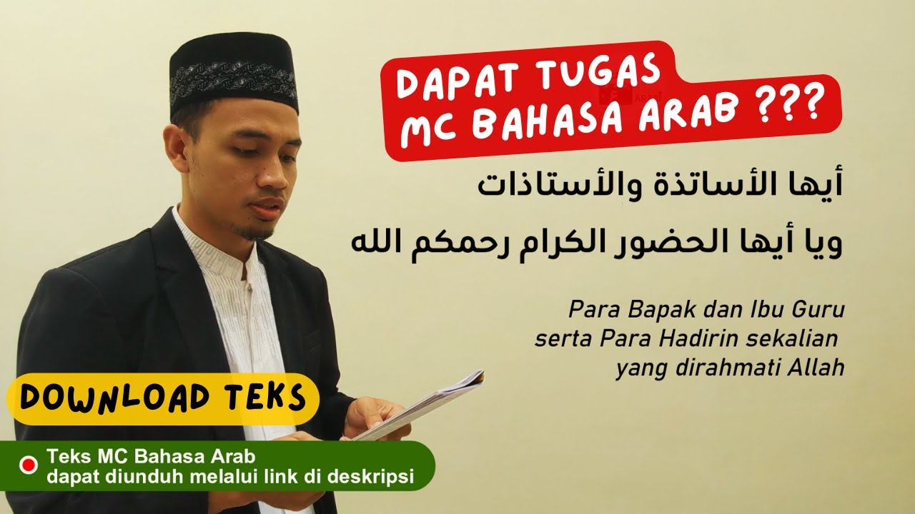 Latihan Jadi Pembawa Acara MC Bahasa Arab | Download Teksnya dan Latihan Yuk ...