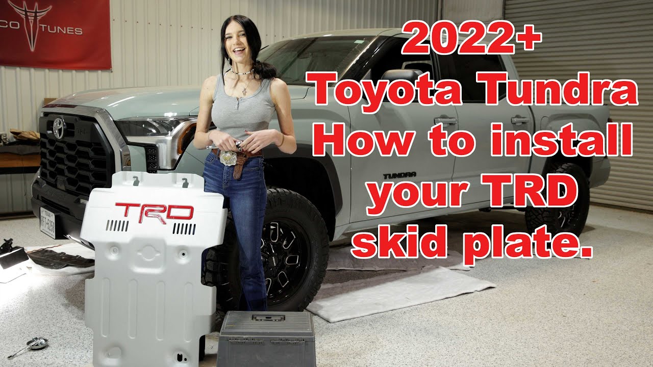 2022+ Toyota Tundra How to install TRD Skid Plate