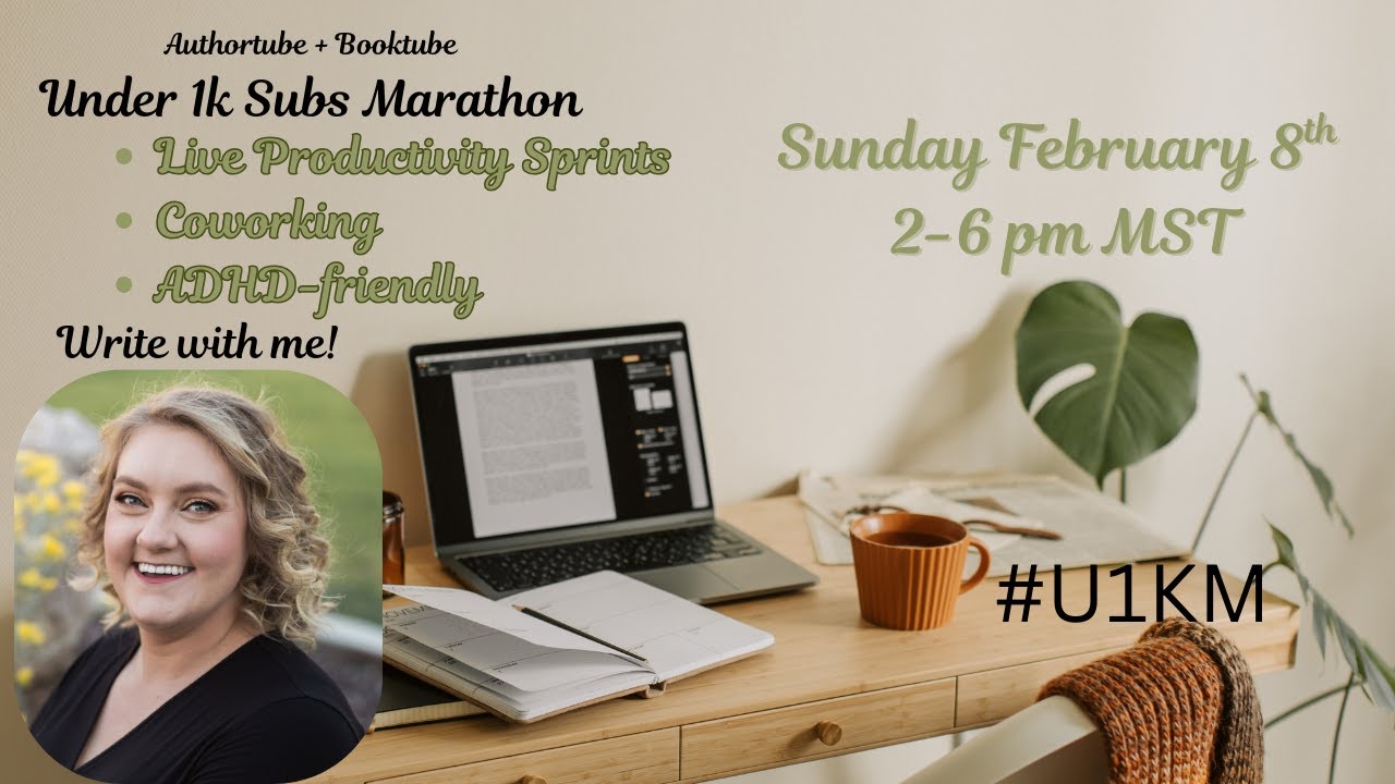 Writing Sprints ~ Productivity, Coworking, Pomodoro, ADHD-friendly ~ Under 1k Subs Marathon