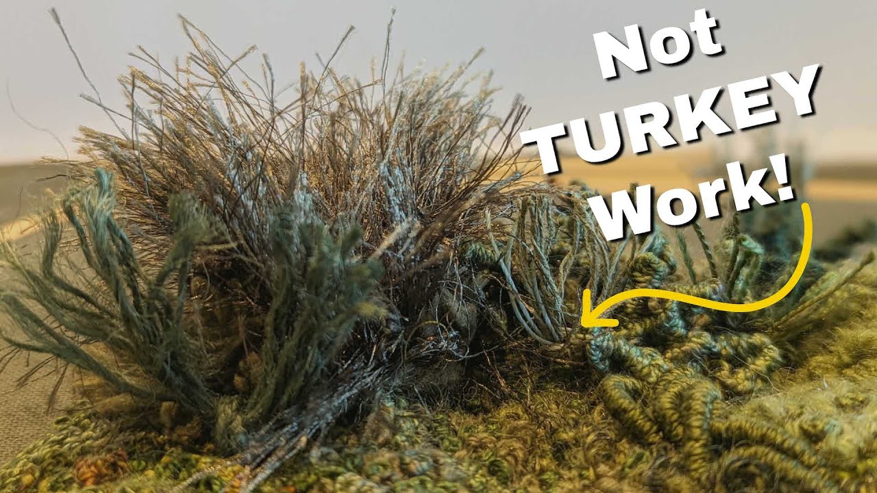 EASY Alternative to TURKEY Work for Natural Looking Grass