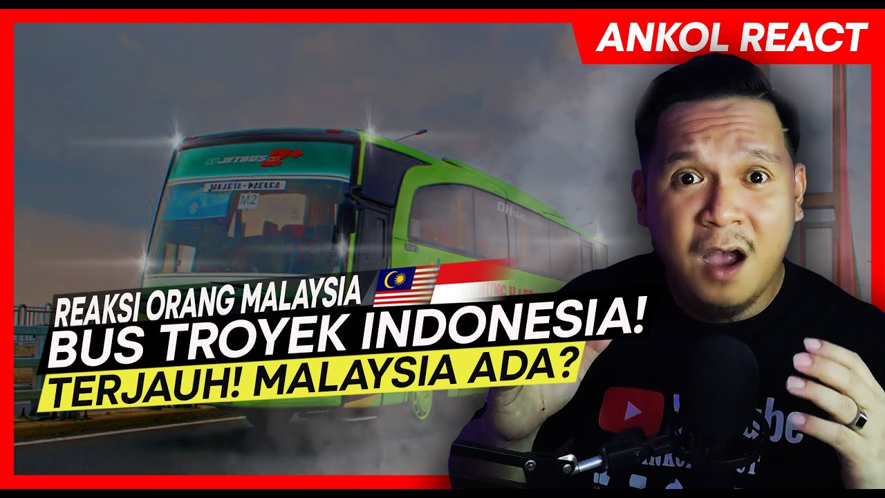 🇮🇩CERITA BENAR!! 7 BUS DENGAN TRAYEK TERJAUH INDONESIA ( REVISI) | 🇲🇾REACT