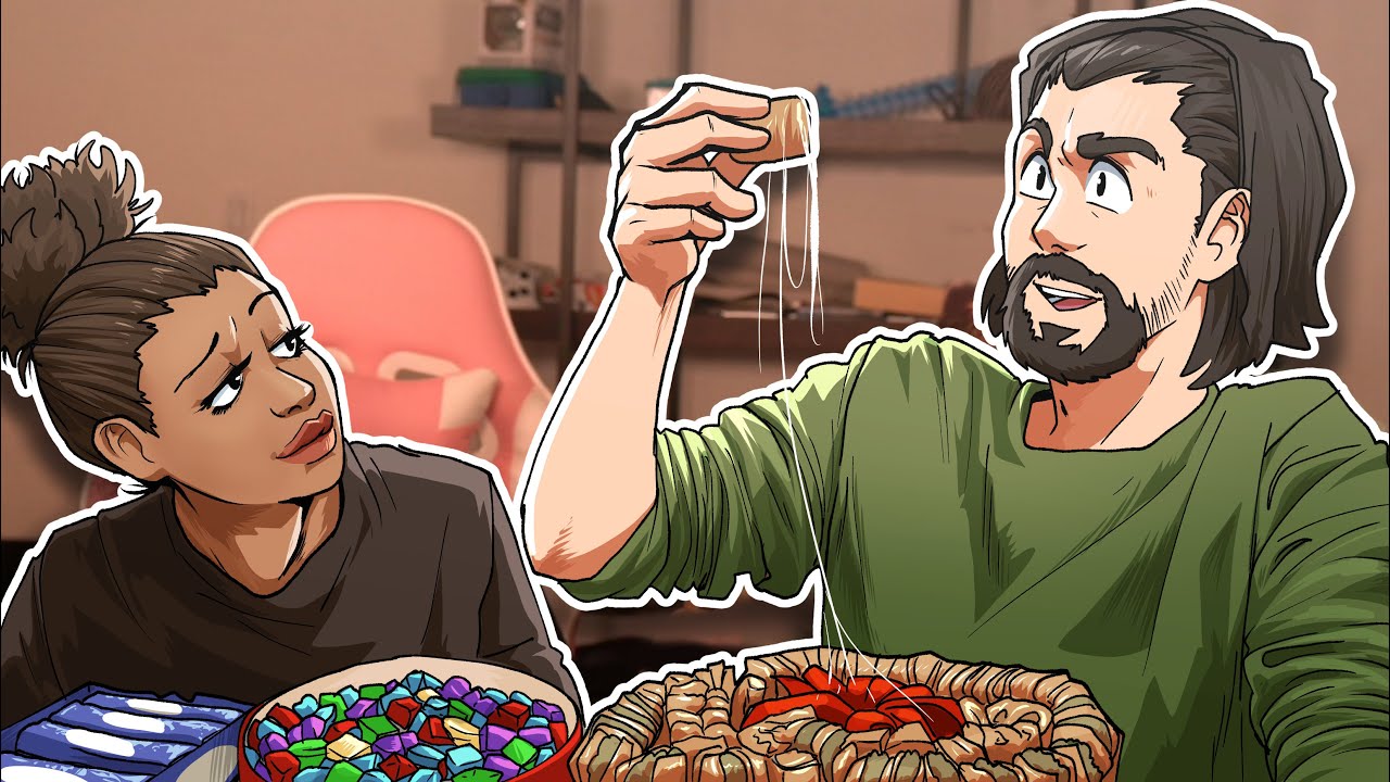 My Fiancee and I try Arab snacks...