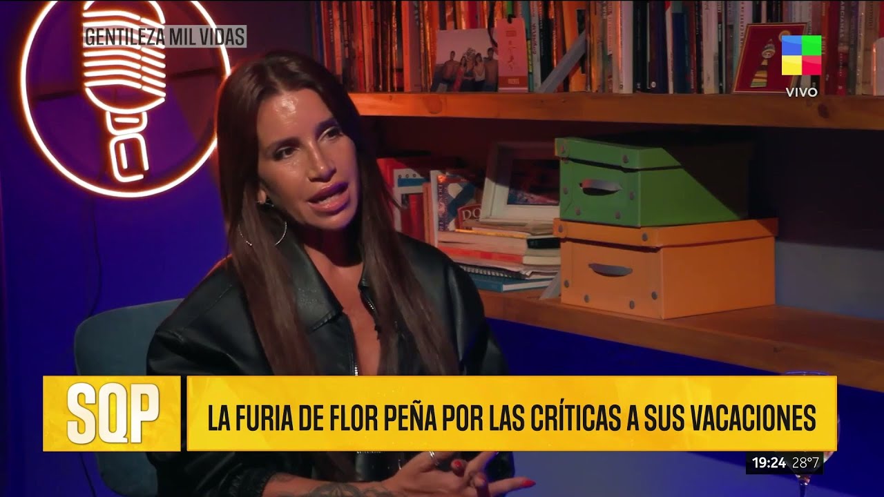 😡 EL ENOJO DE FLOR PEÑA POR LAS CRÍTICAS A SUS VACACIONES