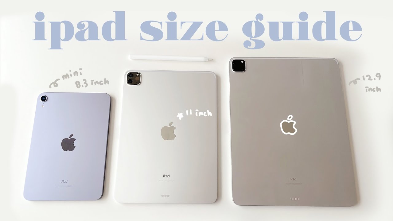 (sub) 아이패드 사이즈 고민 해결 하고 가세요 / iPad 12.9인치 vs 11인치 vs mini