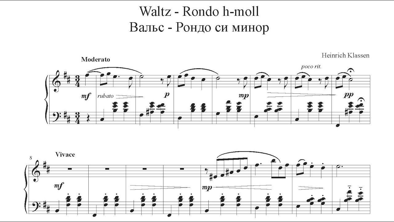 Heinrich Klassen, Waltz-Rondo h-moll