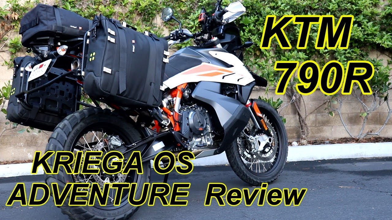 2020 KTM 790 Adventure R - Gear Review! Kriega OS 22 Pannier Outback Motortek Rack