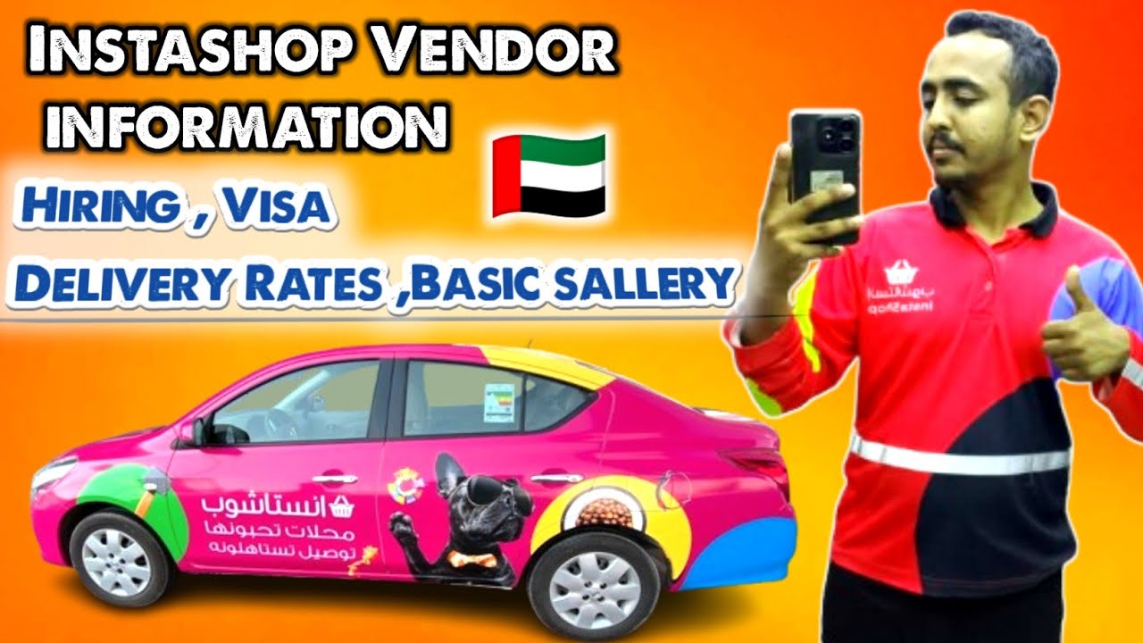 Insta Shop Vendors information| visa rates , Basic salary, Delivery Rates| Delivery Work In Dubai 🇦🇪