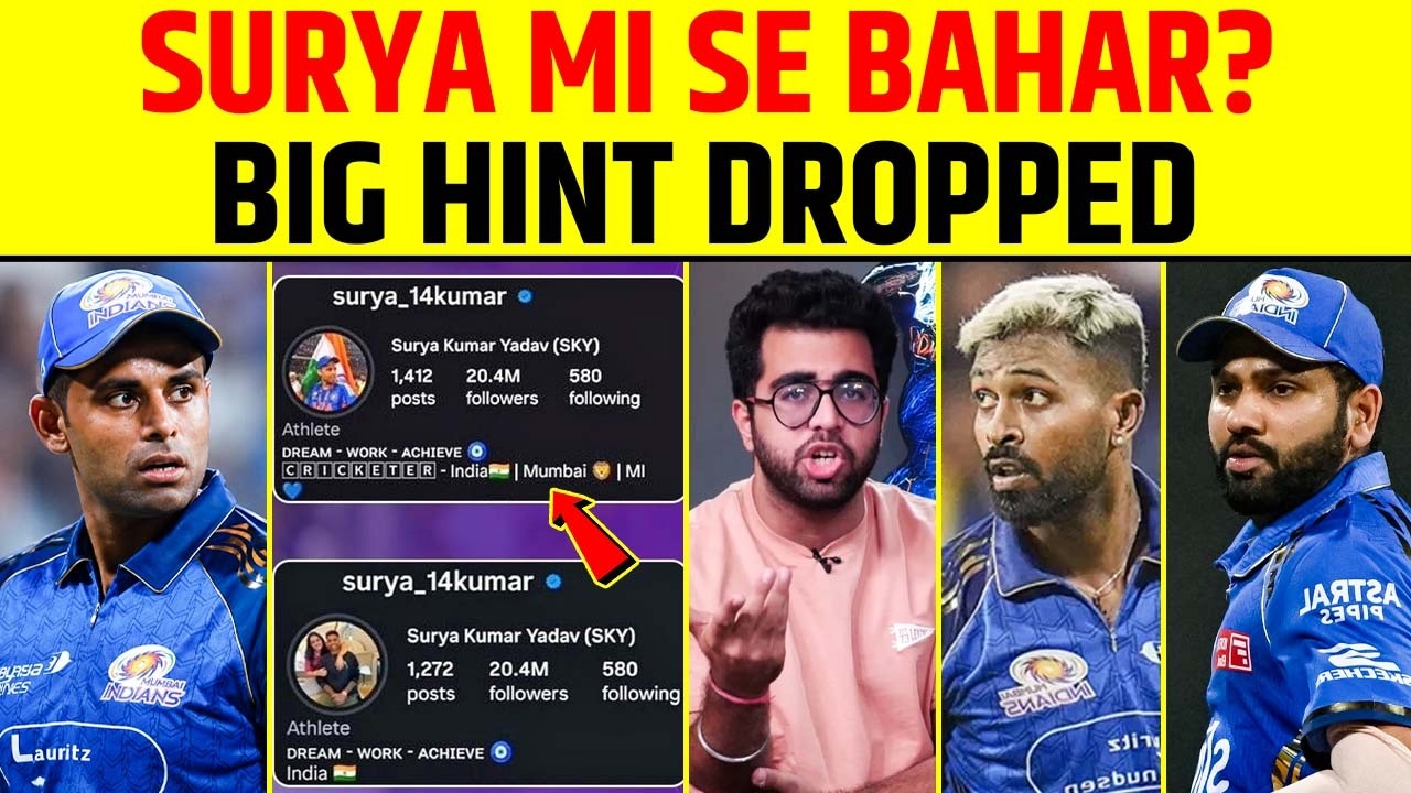 SURYAKUMAR YADAV MUMBAI INDIANS SE BAHAR? BIG HINT DROPPED | FULL INSIDE STORY 😱 #surya #hardik