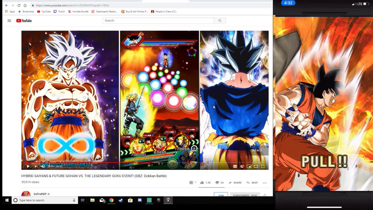 My first summoning video on Dragonball  Z Dokkan Battle