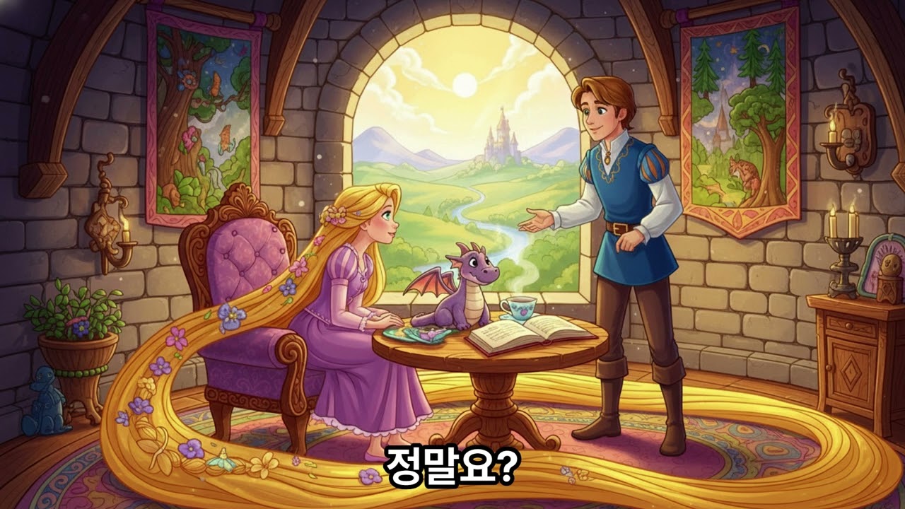 [소곤소곤 동화]라푼젤(Rapunzel) / 소곤소곤 동화 읽어주기 / 공주 이야기 / 동화 / 어린이를 위한 이야기 / 수면동화