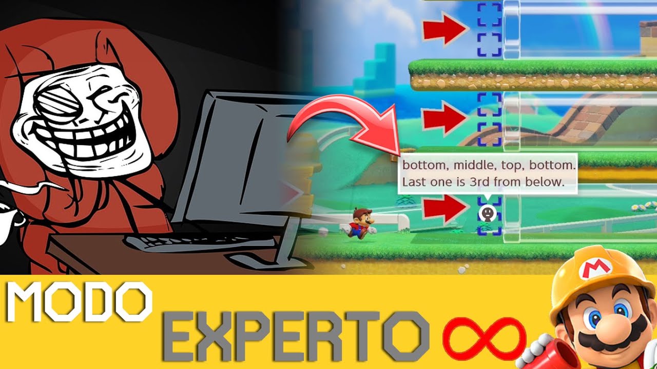 Le ARRUINO Todo el TROLLEO con una simple PILLERÍA 🤨 | EXPERTO INFINITO (NO SKIP) - SMM2 - ZetaSSJ