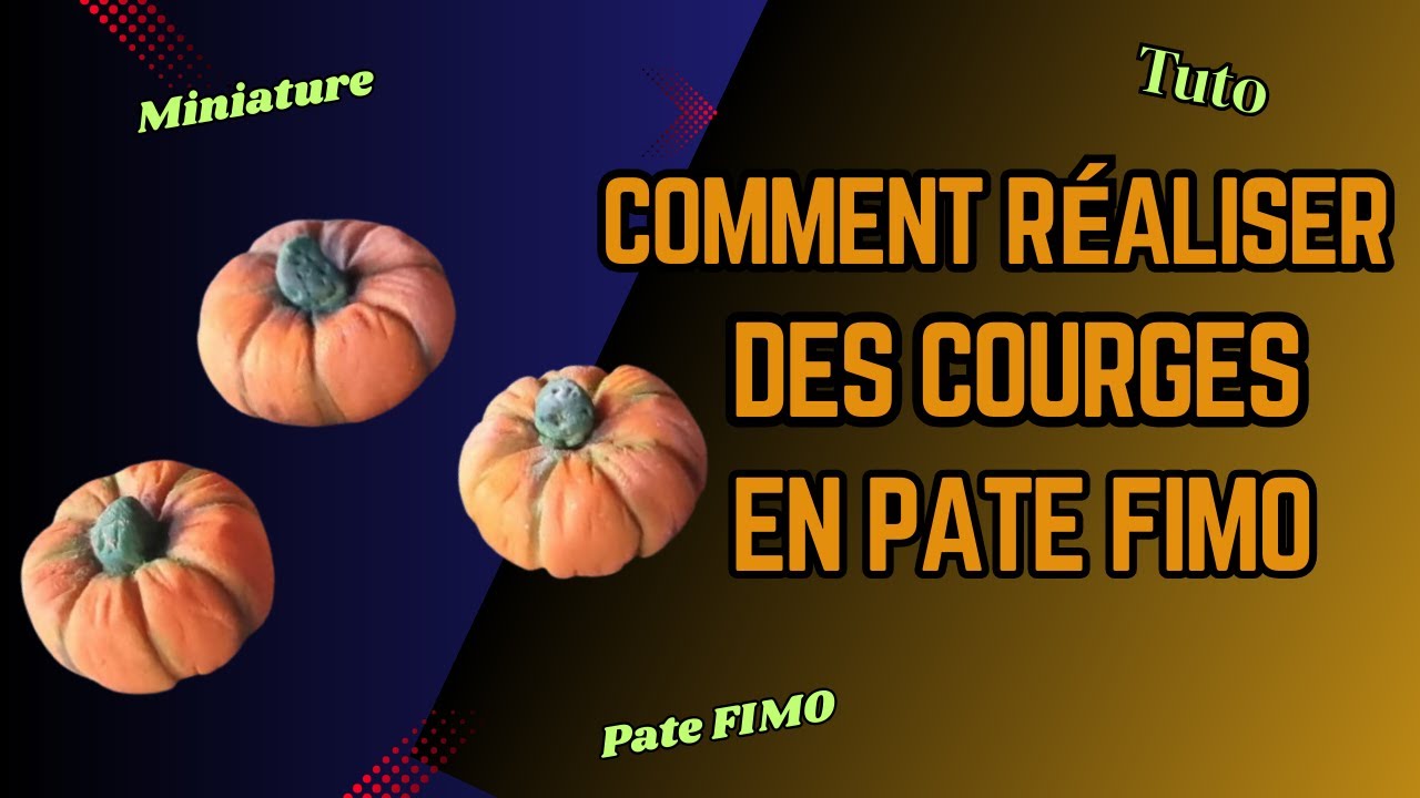 Réaliser des courges en Fimo pour votre crèche de Noël / DIY