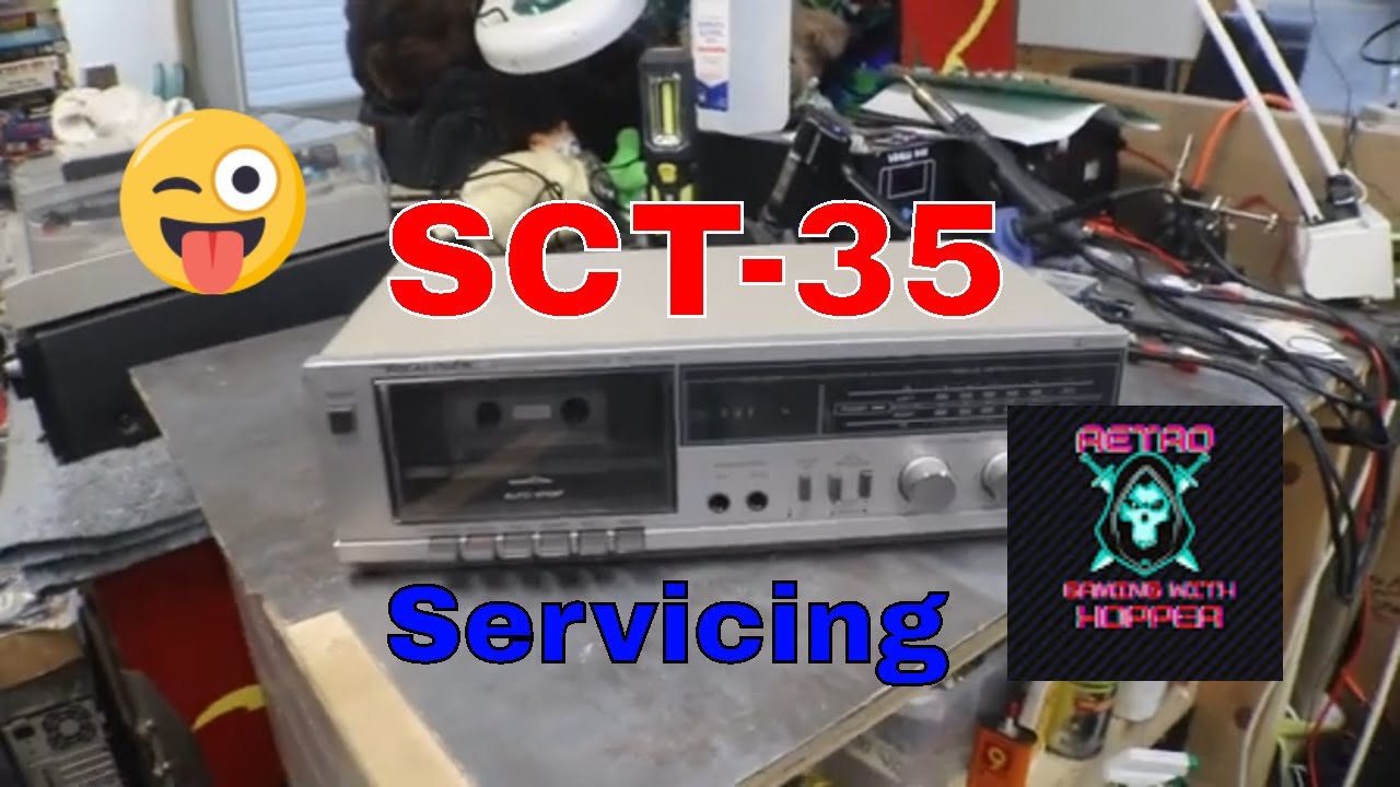 Realistic SCT-35 Single Cassette Deck Service and Belt Replacement