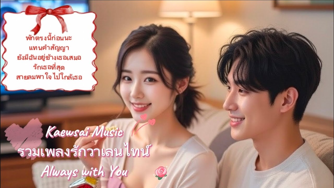🩷🩷🌷รวมเพลงรักวาเลนไทน์ (Always with You)🌷🩷🩷 Kaewsai Music 📻🎸🎶❤️