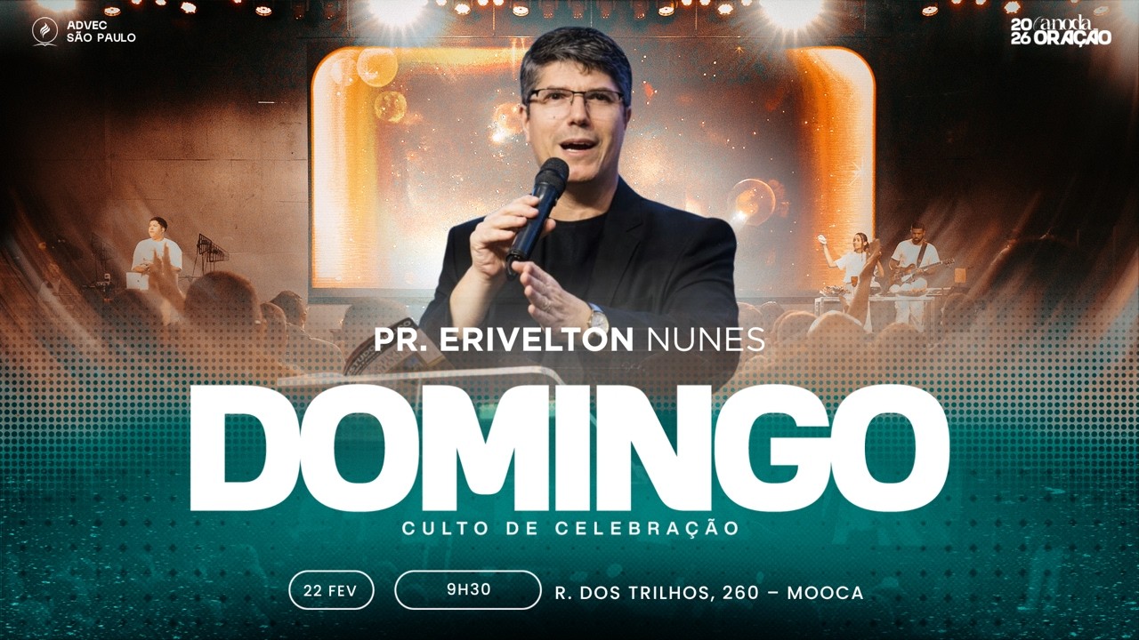 CULTO DE CELEBRAÇÃO - NOITE | PR. ERIVELTON NUNES| 22/02/2026