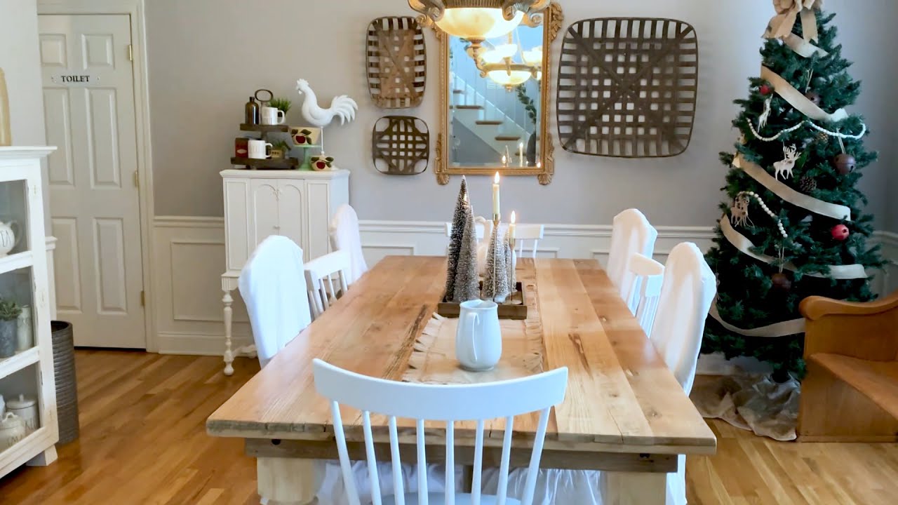 Thrifty Farmhouse Christmas Home Tour