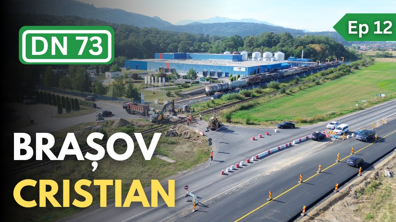 🚧 Se lucrează la trecerile la nivel cu calea ferată -  DN73 Brașov - Cristian 🚧 06 Septembrie -Ep 12