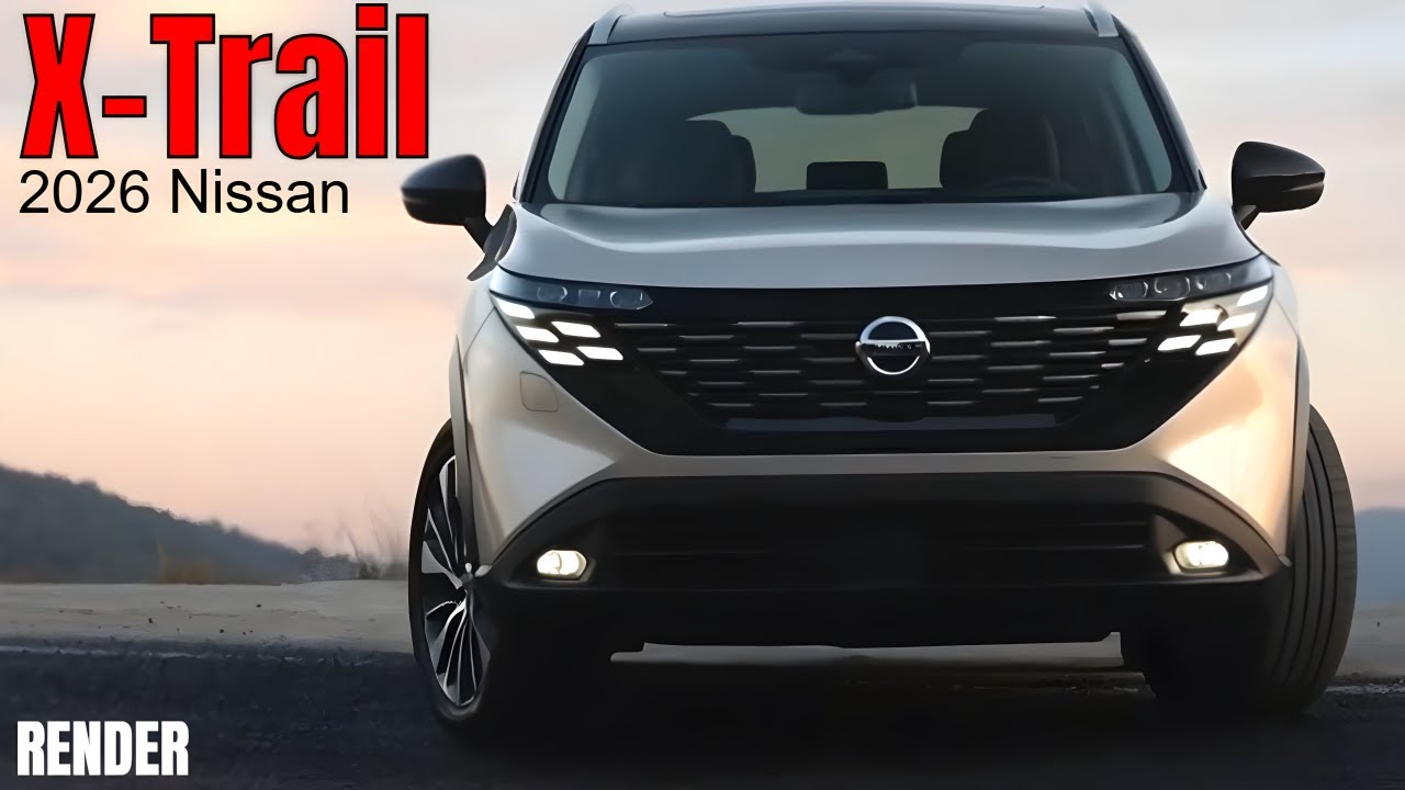 Представлены изображения нового поколения Nissan X-Trail 2026 года: смелый новый дизайн и большие...