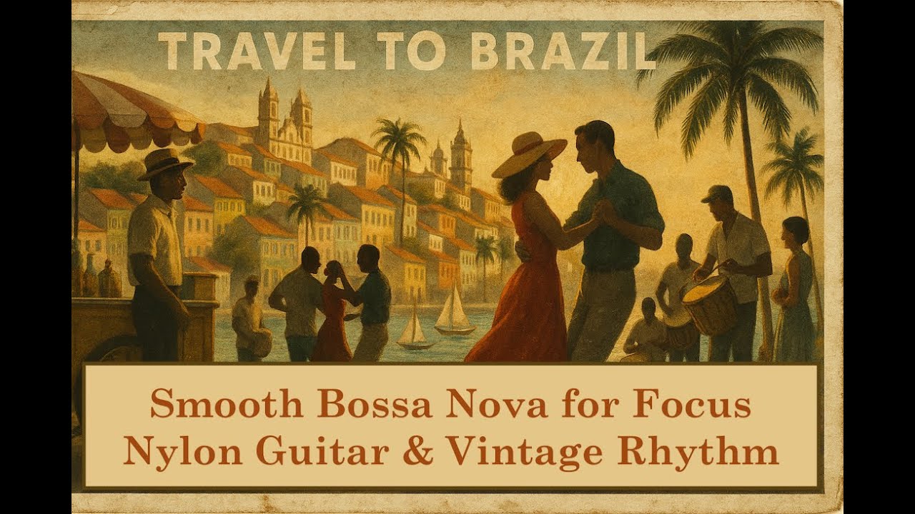 Brazil Travel Posters | Vintage Bossa Nova Instrumentals w/ 1950s Smooth Jazz Guitar &ndash; Relaxing Ep2