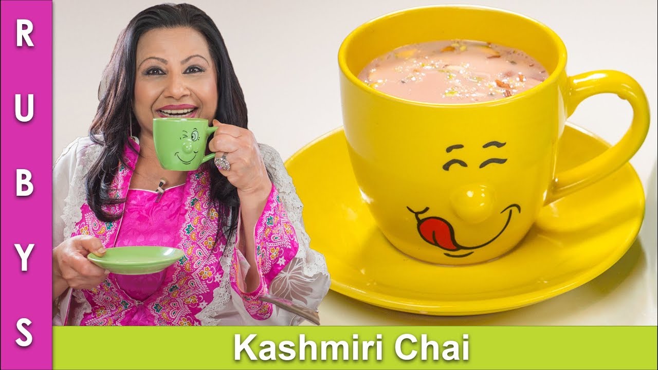 Kashmiri Chai Pink Tea Recipe in Urdu Hindi - RKK