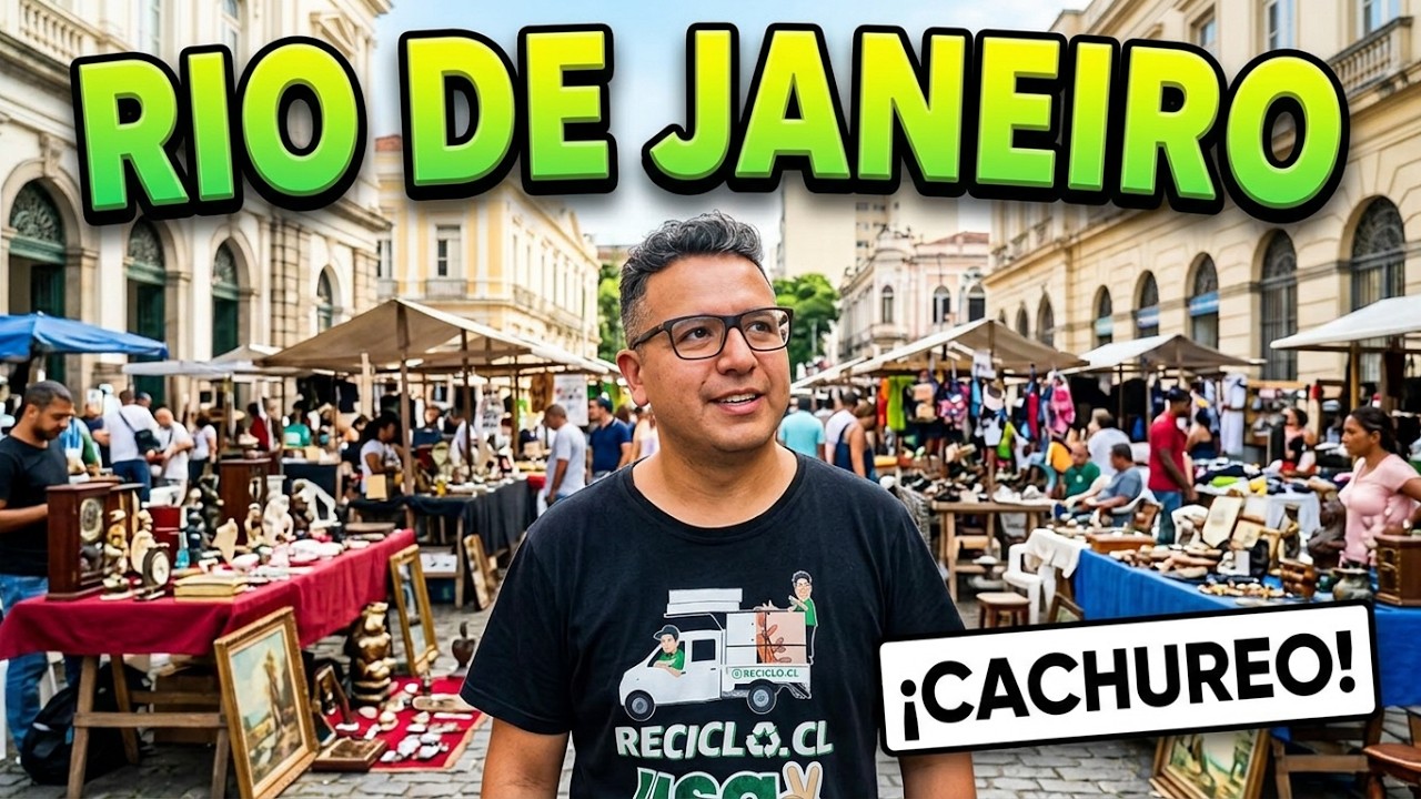 CACHUREANDO en BRASIL 🇧🇷 Feria de antigüedades | Rio de Janeiro
