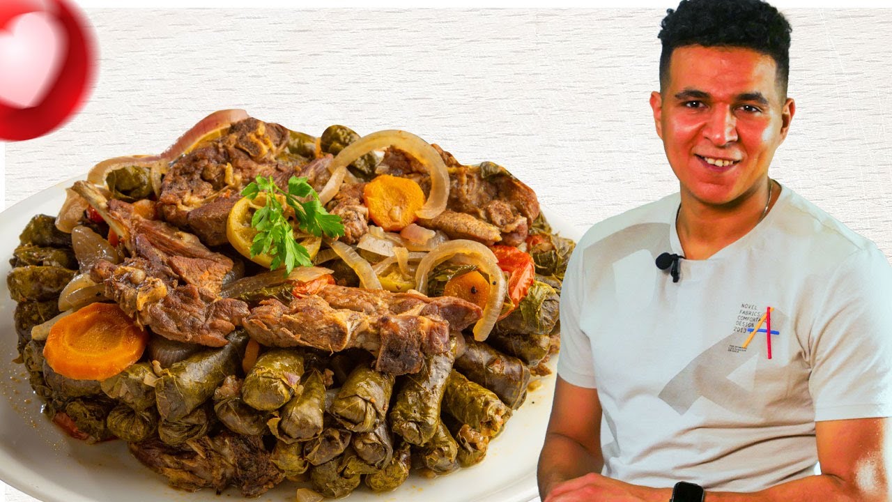 طاجن ورق عنب باللحمة _عاطف سعد