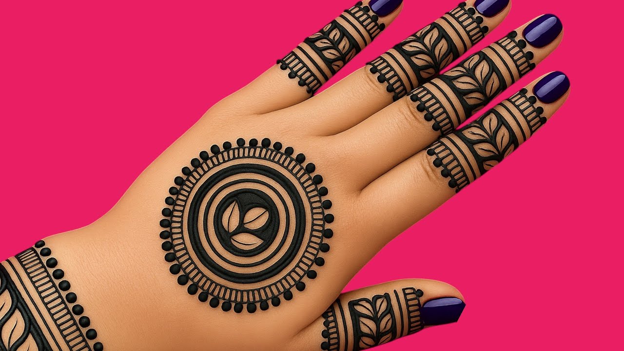 Very beautiful stylish back side mehndi design | Easy mehndi design | Simple mehndi design | Mehandi