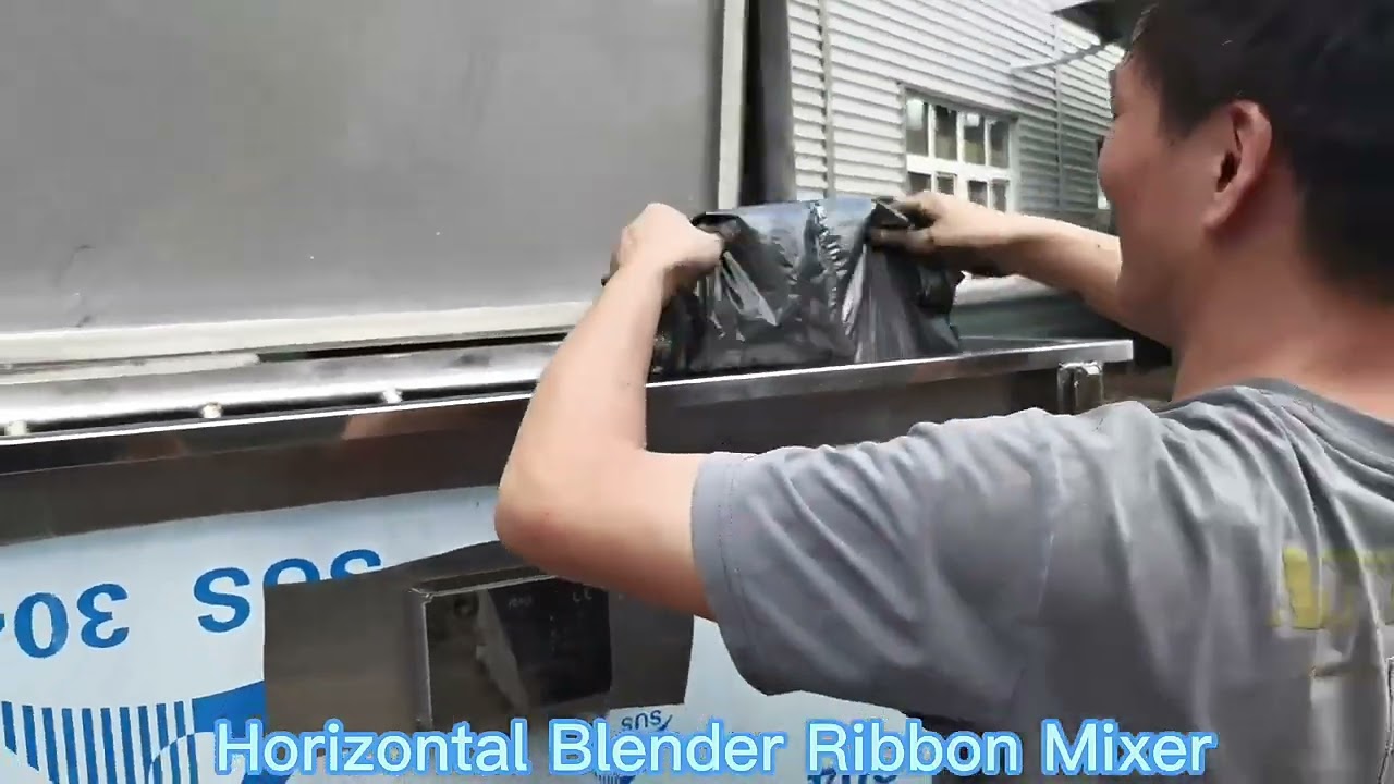 Organic pigment powder mixer potting soil mixing machine with heated jacket ribbon mixer