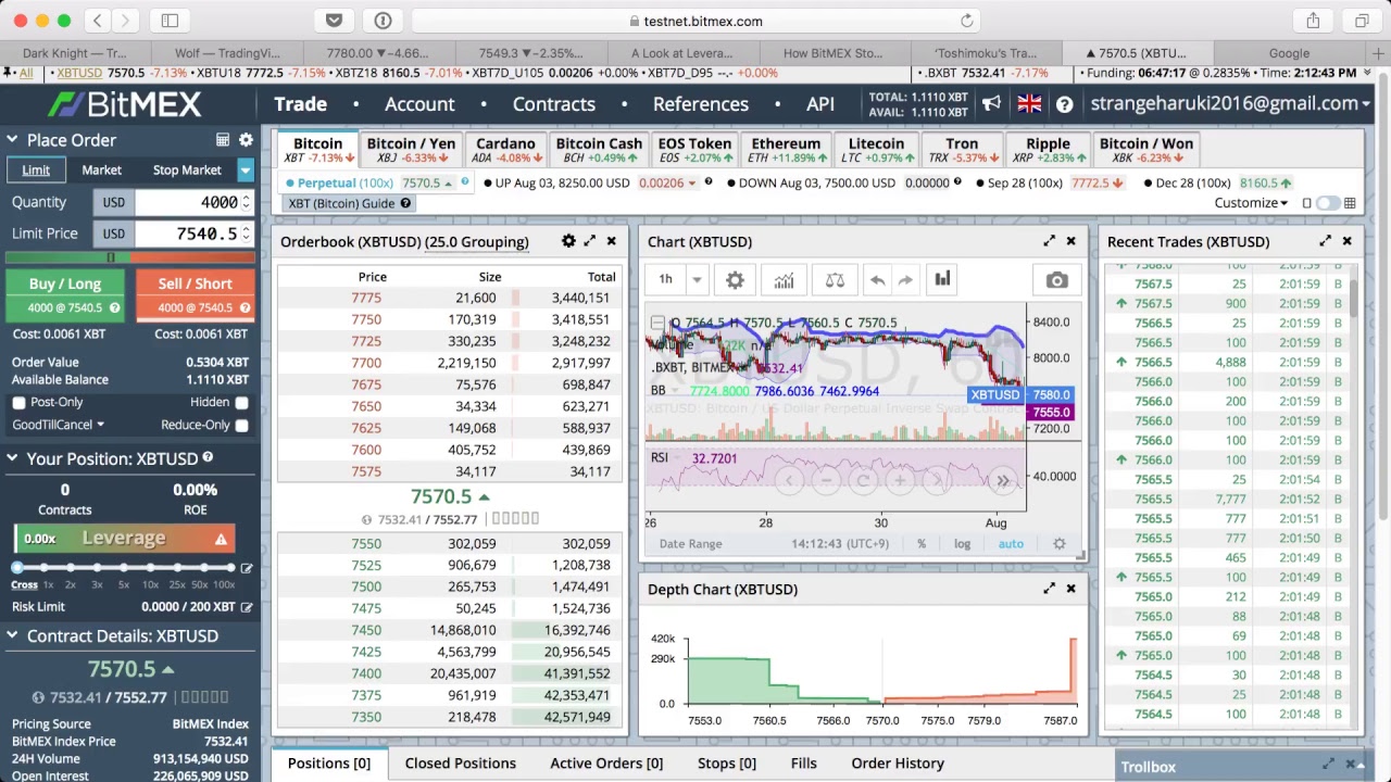 Bitmex tutorial for beginners