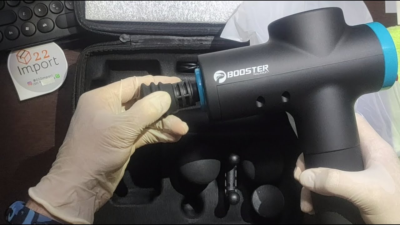 Pistola Massageadora Profissional Booster M2 com AI - Venda Link Mercado Livre