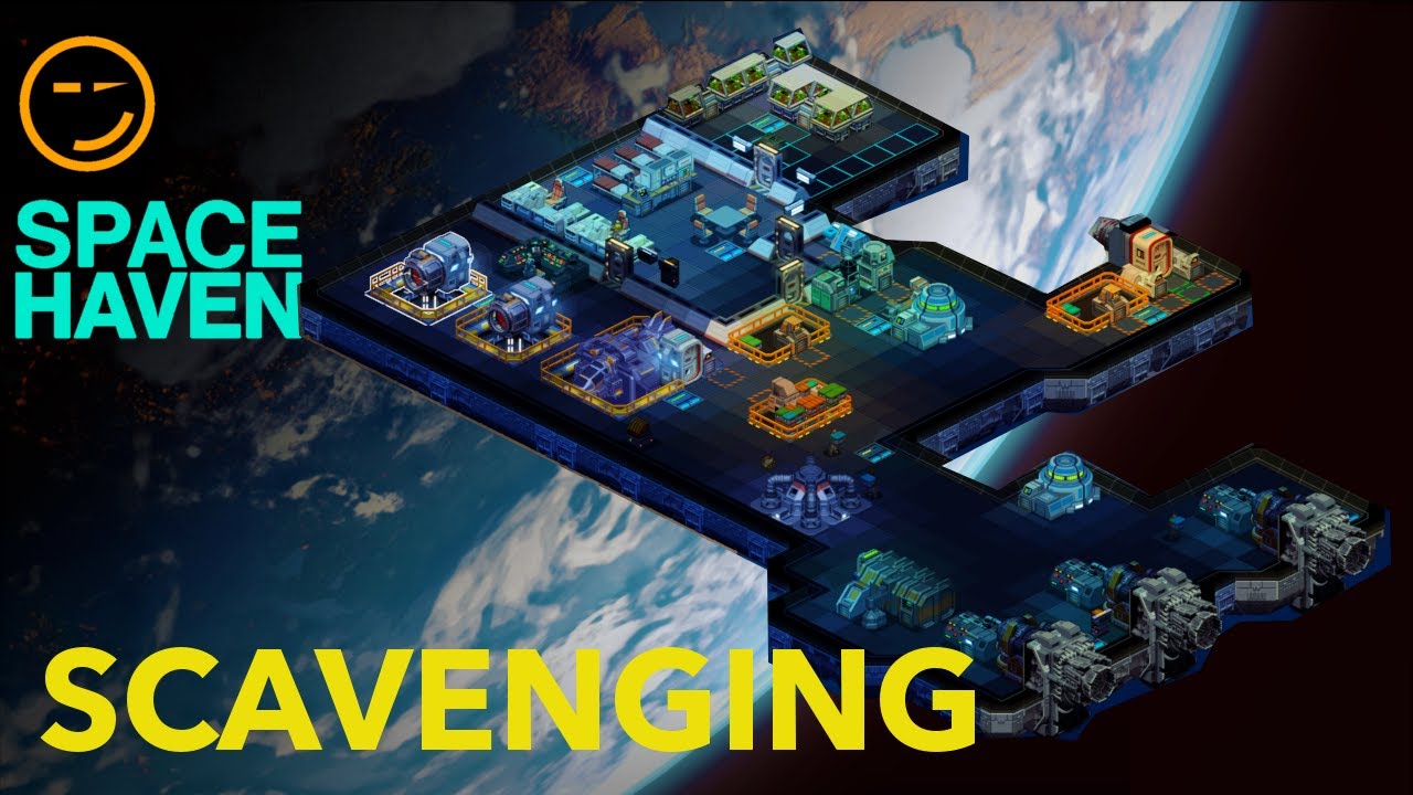 Space Haven: Scavenging EP#02 Let's Play, Gameplay, How to Scavenge Guide