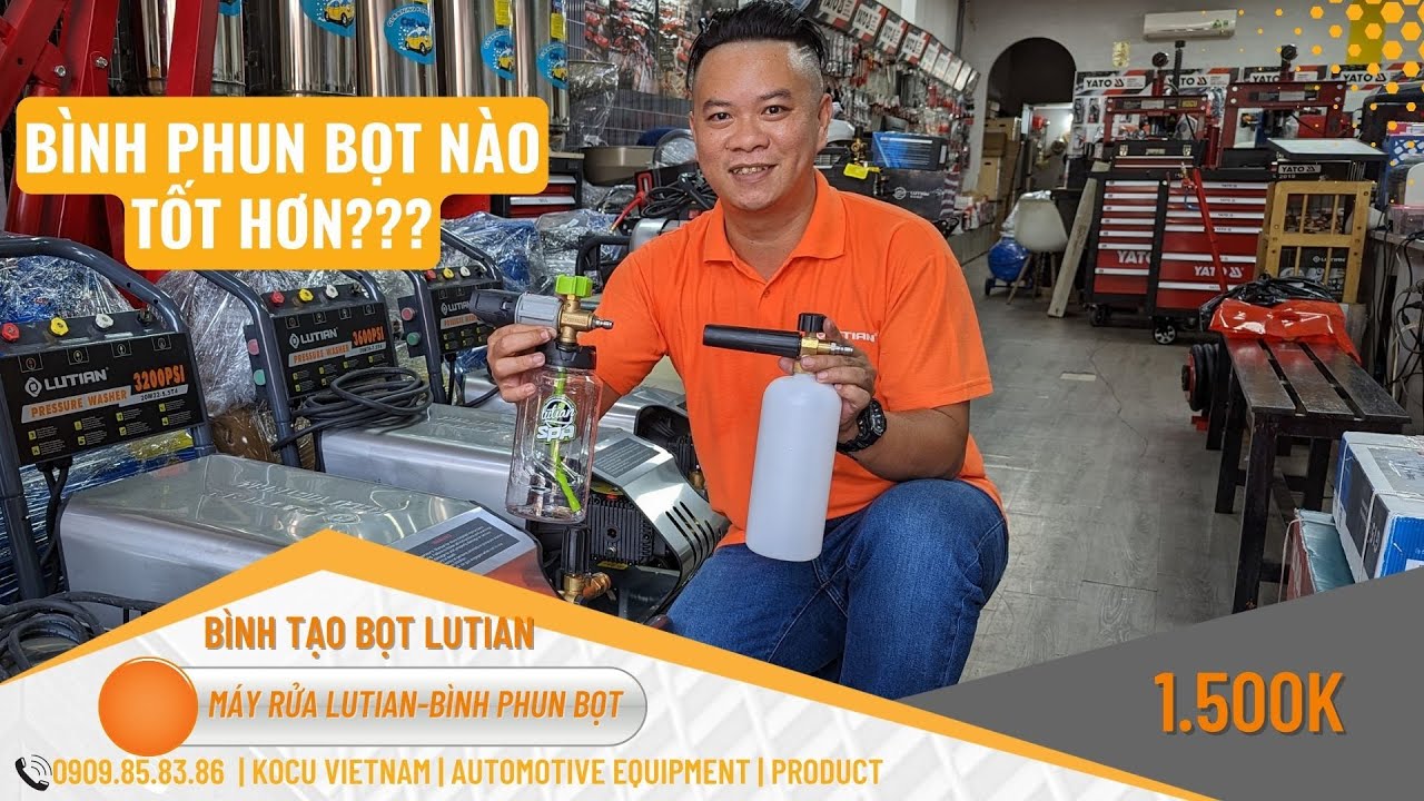 Bình phun tạo bọt tuyết nào tốt hơn? | Bình phun không chạm | Foam Cannon