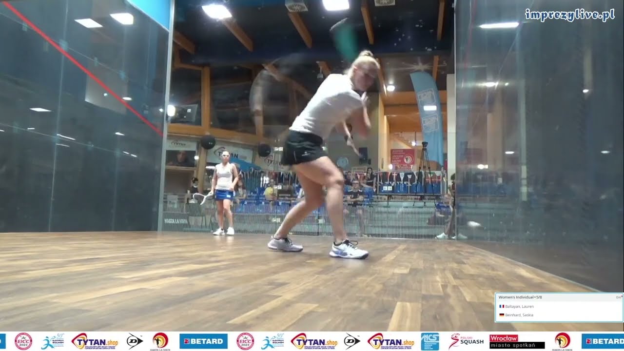 Lauren Baltayan 🇫🇷 - 🇩🇪 Saskia Beinhard - ESF European Individual Closed Squash Championship 2023