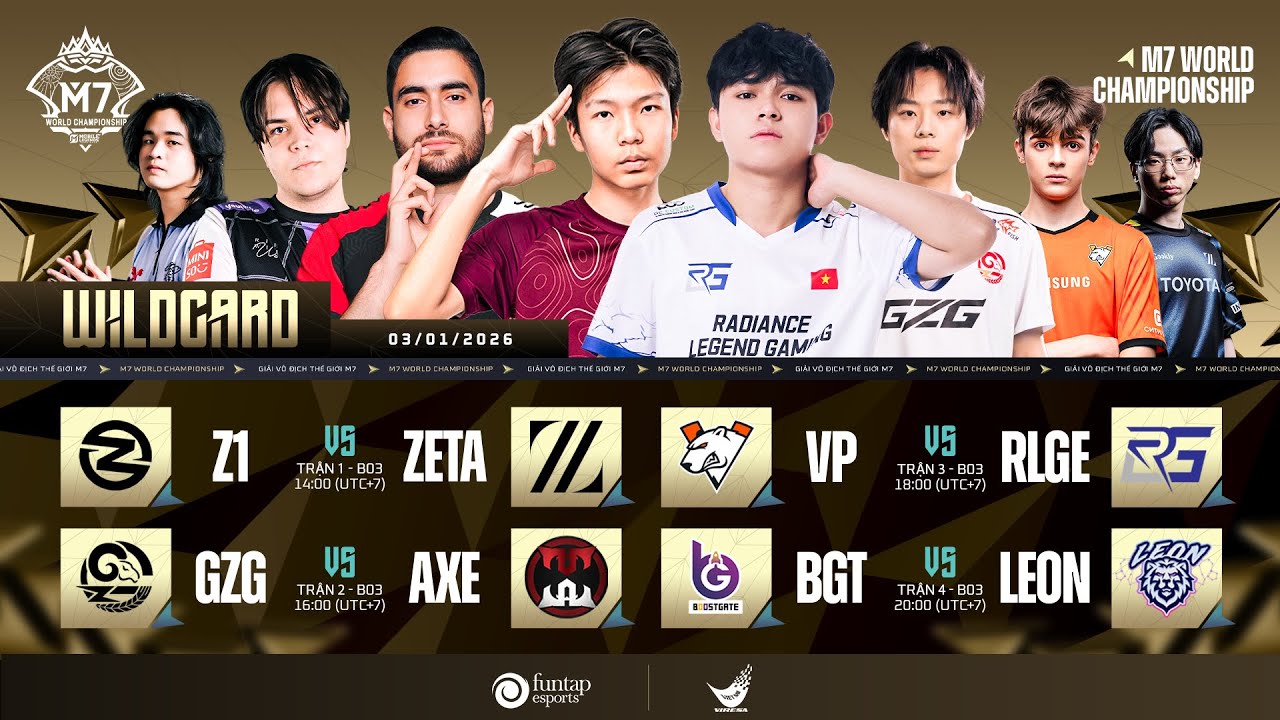 🔴 CO-STREAM | NGÀY 1 VÒNG WILDCARD | GIẢI VÔ ĐỊCH THẾ GIỚI MOBILE LEGENDS: BANG BANG M7