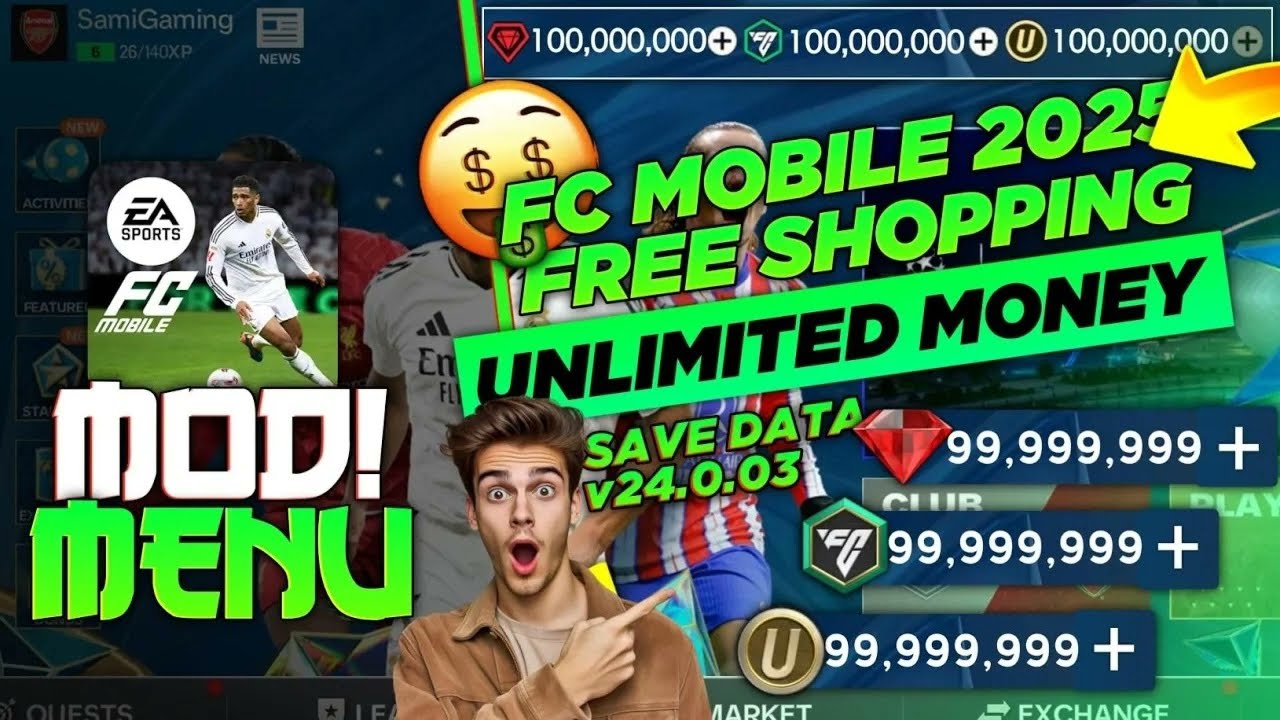 INSANE!🥶 FC Mobile MOD MENU v24.0.03 - Unlimited FC Points & Money | FC MOBILE MOD APK 2025