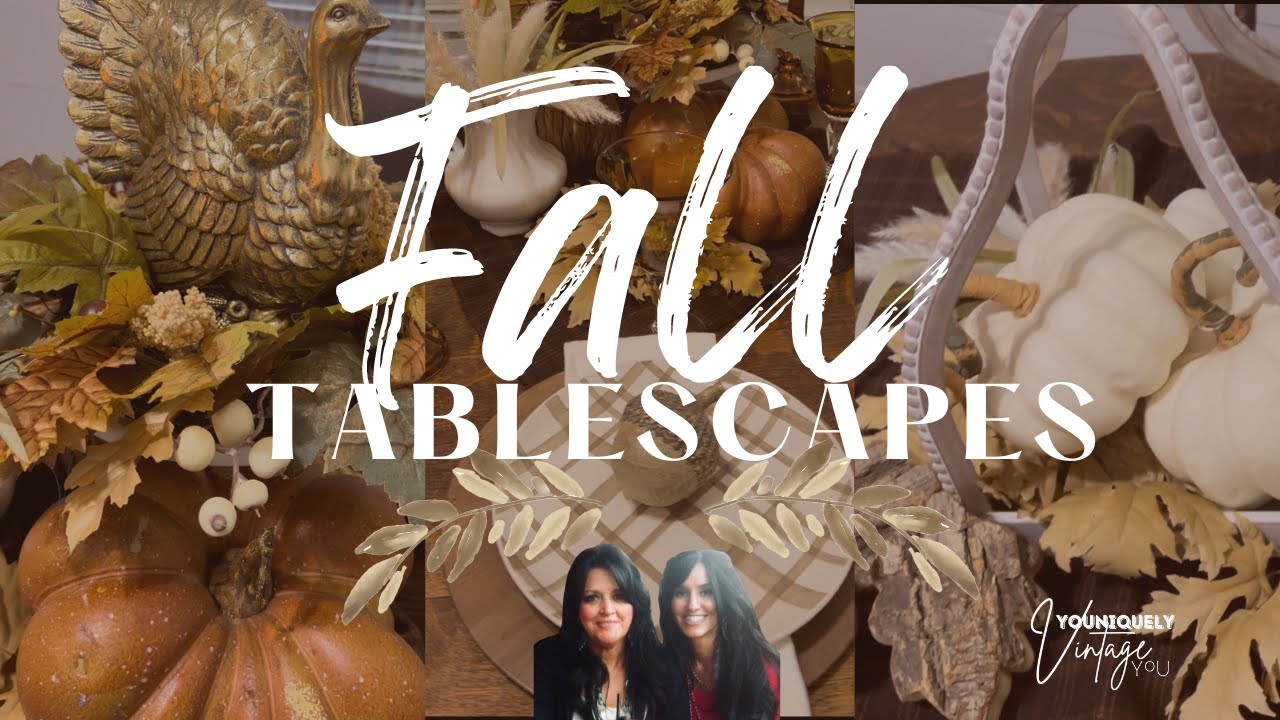 🍂Fall Tablescape 🧡 Simple Decor with BIG IMPACT Cottage + Vintage + Farmhouse🍂