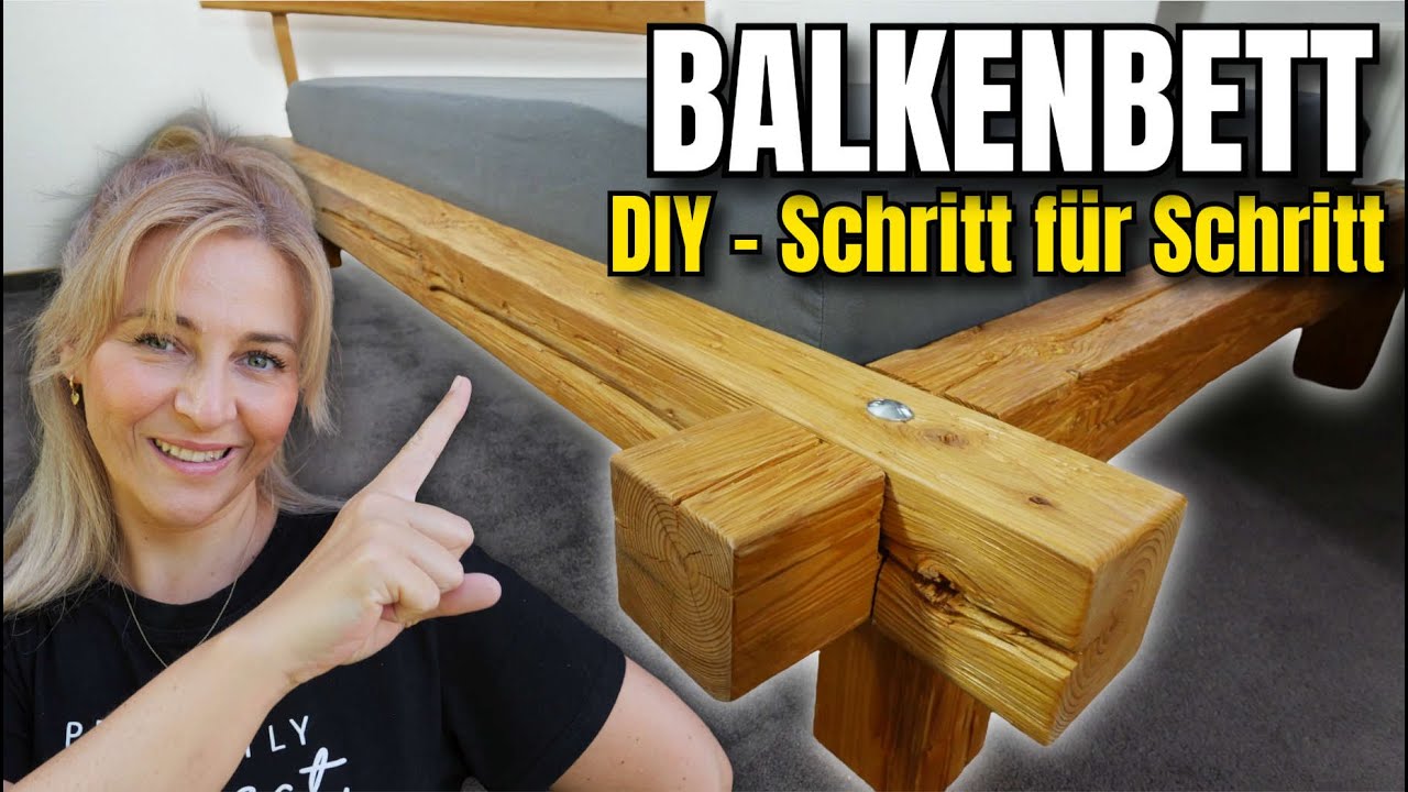 Bett aus Balken bauen mit NUR 3 Werkzeugen - Geht das? | MrHandwerk
