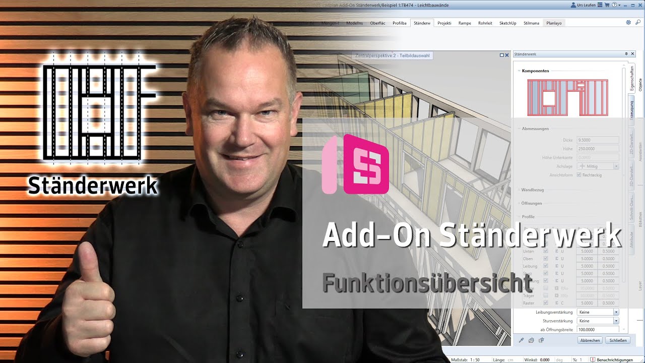 ALLPLAN Add-On Ständerwerk - Überblick