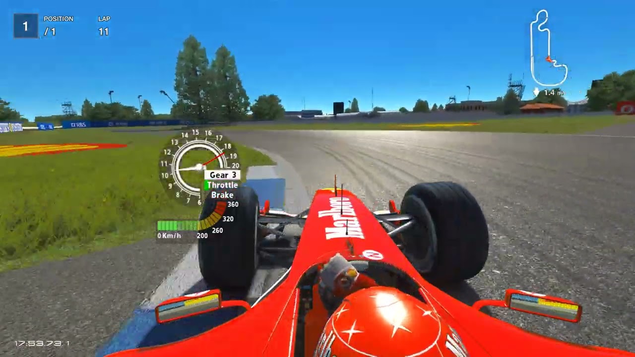 Michael Schumacher hot lap at Indianápolis