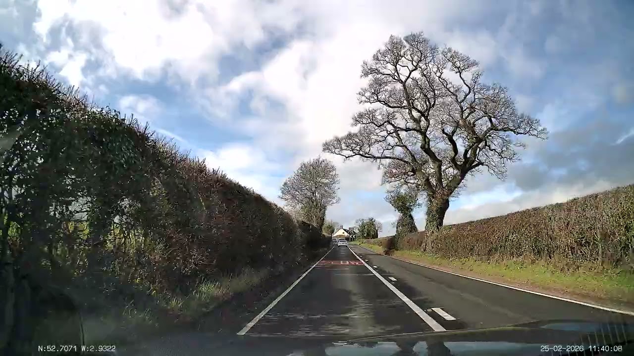 England by Road in 4k - A458 Shropshire - Shrewsbury Bypass to Halfway House