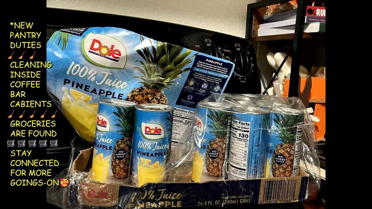 *NEW PANTRY DUTIES🧹CLEANING INSIDE COFFEE BAR CABINETS🧹GROCERIES ARE FOUND🛒   #GROCERYCHATS